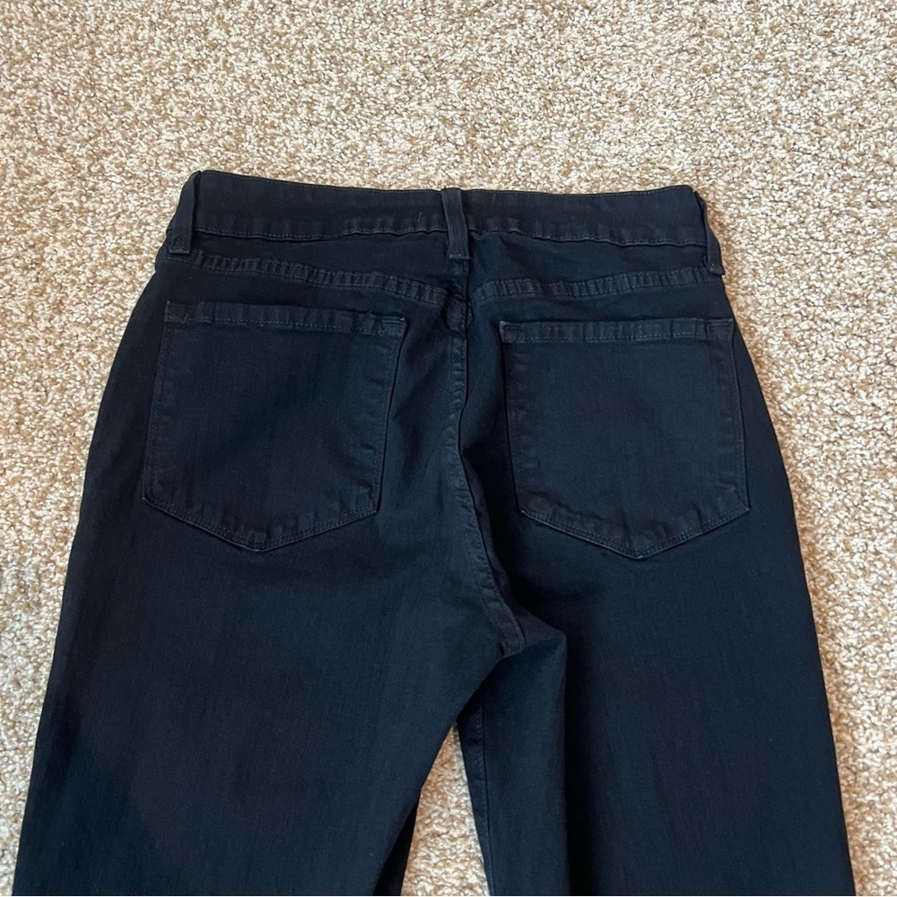 NYDJ Sheri Slim Ankle Jeans Black Denim Mid Rise Stretch Size 4 - Picture 7 of 11